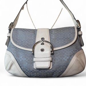 Vintage coach soho blue Shoulder Bag with matching wallet